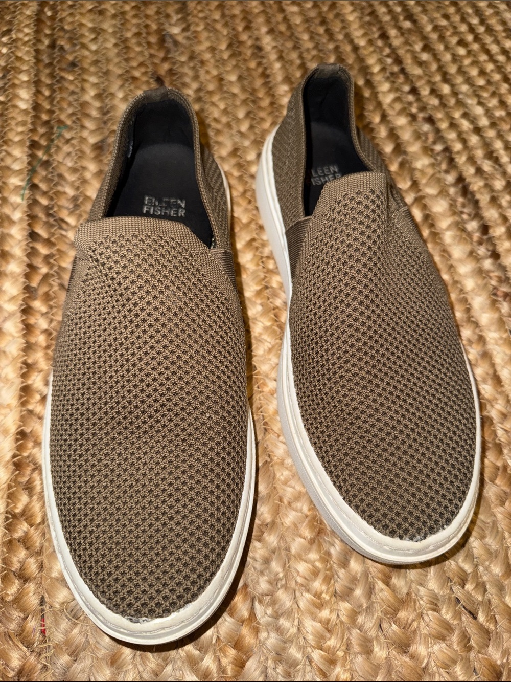 Eileen‎ Fisher pep fly-knit Tan Slip-On Loafers - Picture 9 of 11